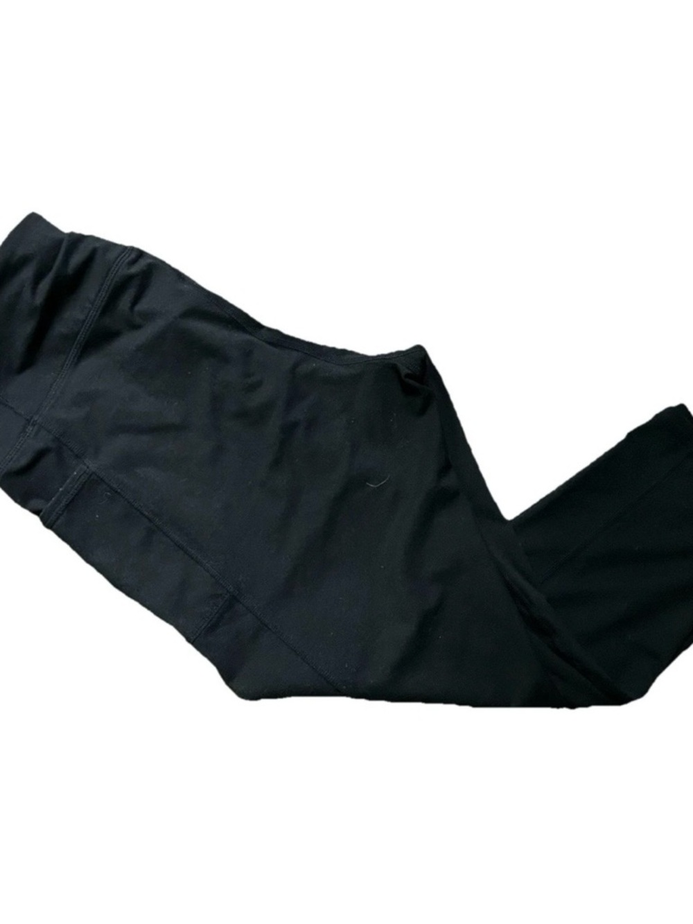 Women’s Gaiam Black Cropped Leggings Side Pockets Size XL
